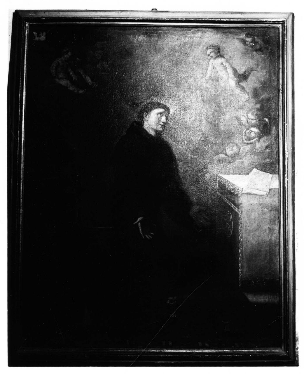 apparizione di Gesù Bambino a Sant'Antonio da Padova (dipinto) - ambito toscano (sec. XVIII)