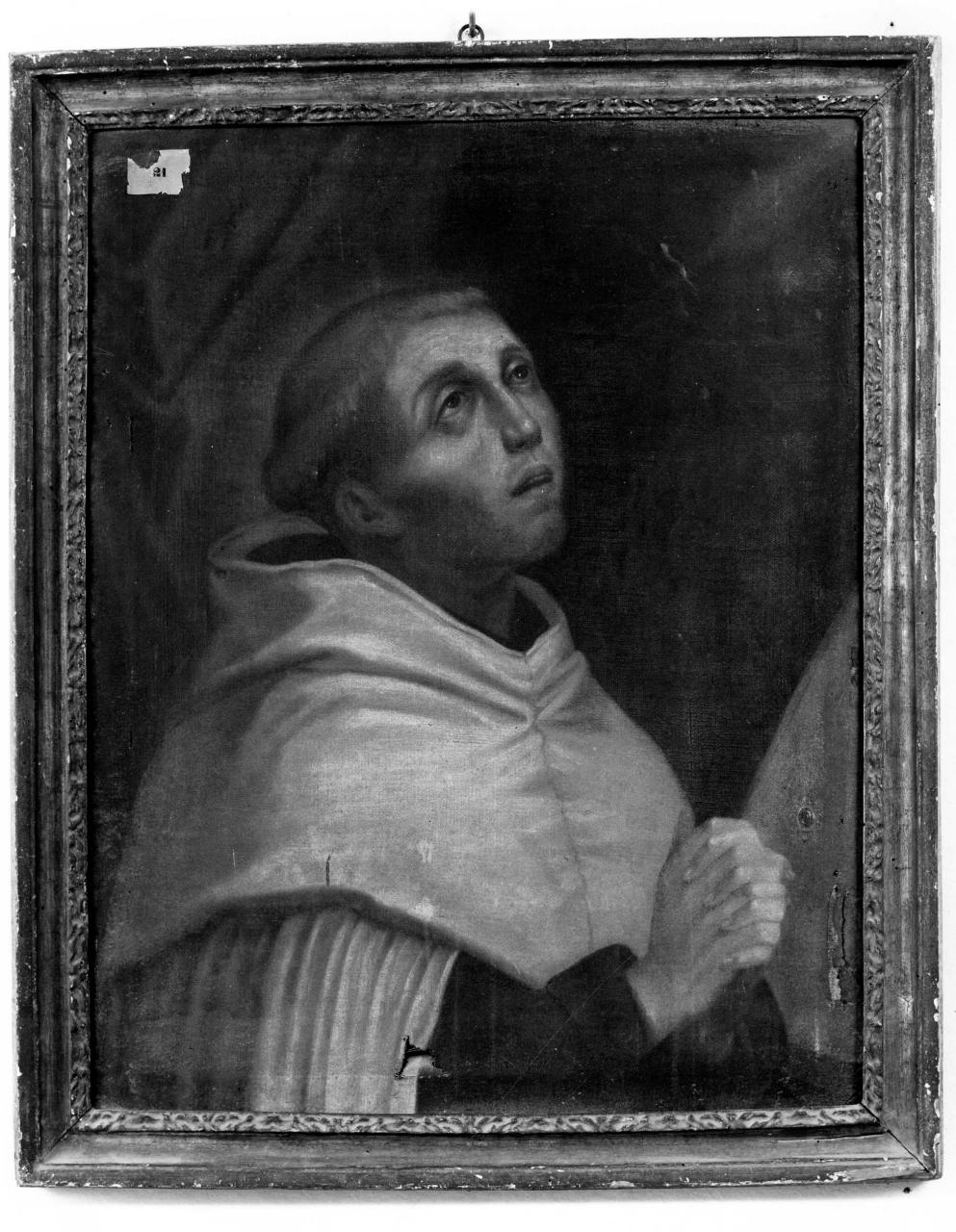 Sant'Andrea Corsini in preghiera (dipinto) - ambito fiorentino (sec. XVII)