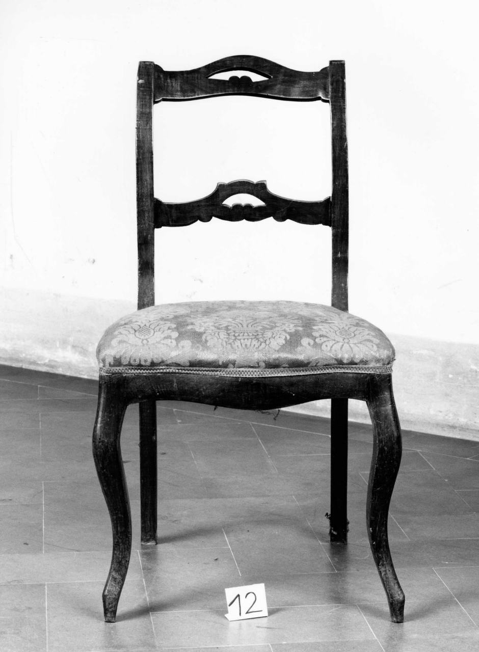 sedia - produzione italiana (prima metà sec. XIX)