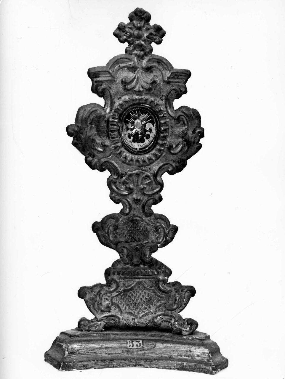 reliquiario - a ostensorio - bottega fiorentina (sec. XVIII)