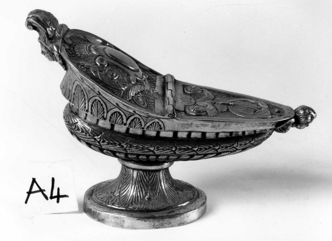 navicella portaincenso - bottega napoletana (sec. XIX)