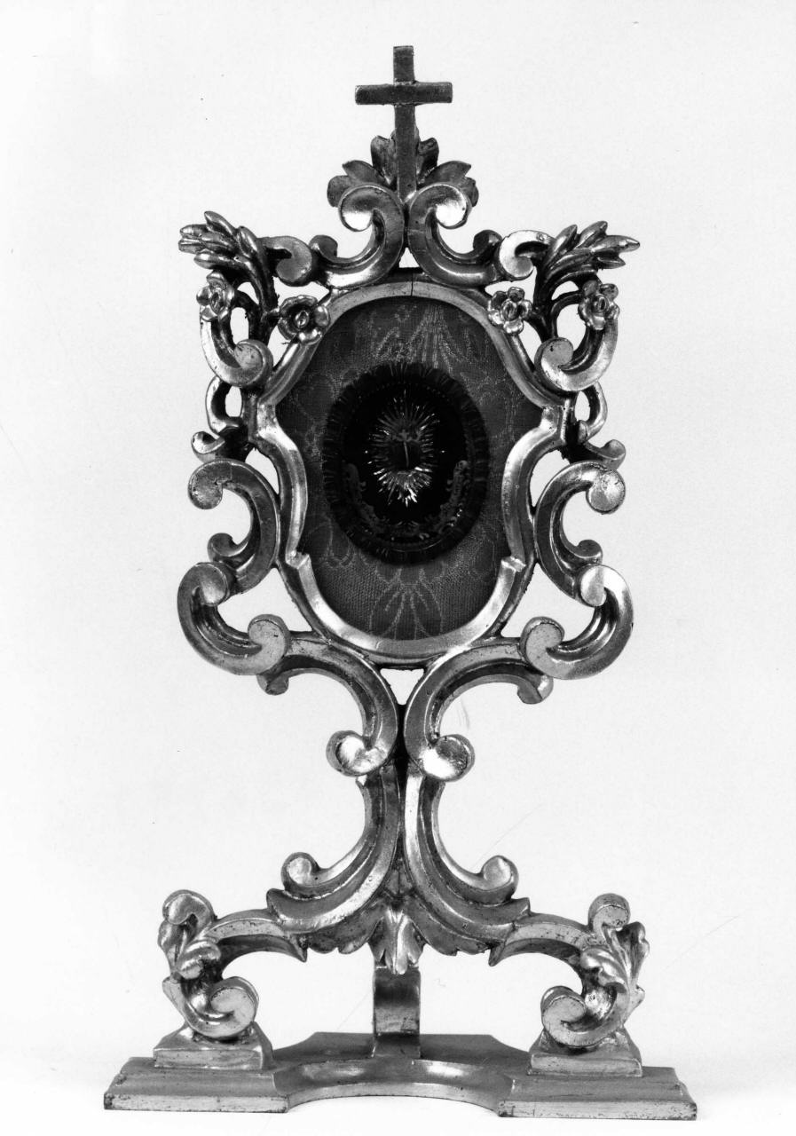 reliquiario - a ostensorio - manifattura fiorentina (sec. XVIII)