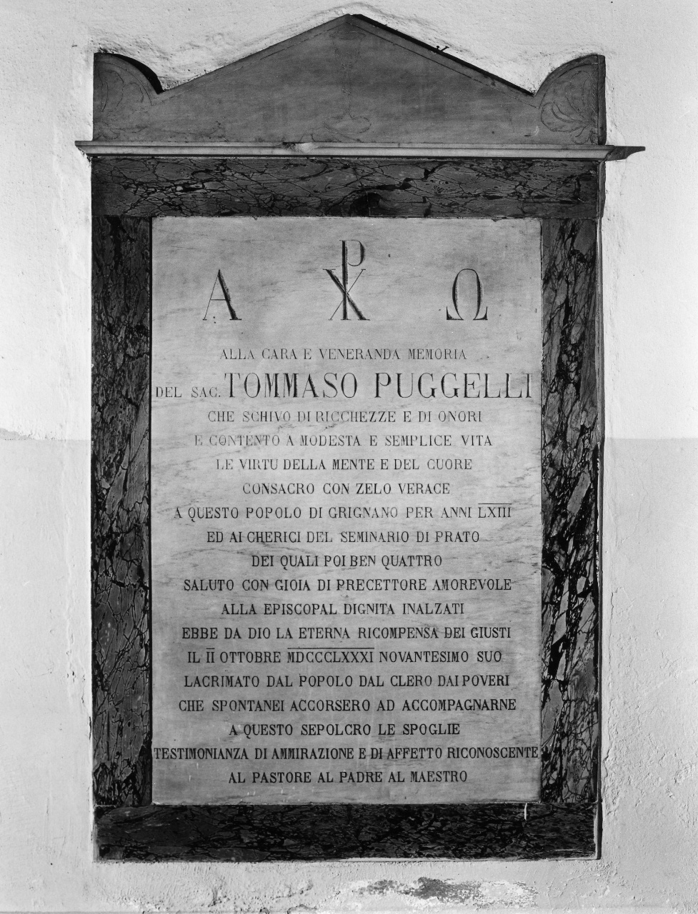 lapide tombale - manifattura toscana (sec. XIX)