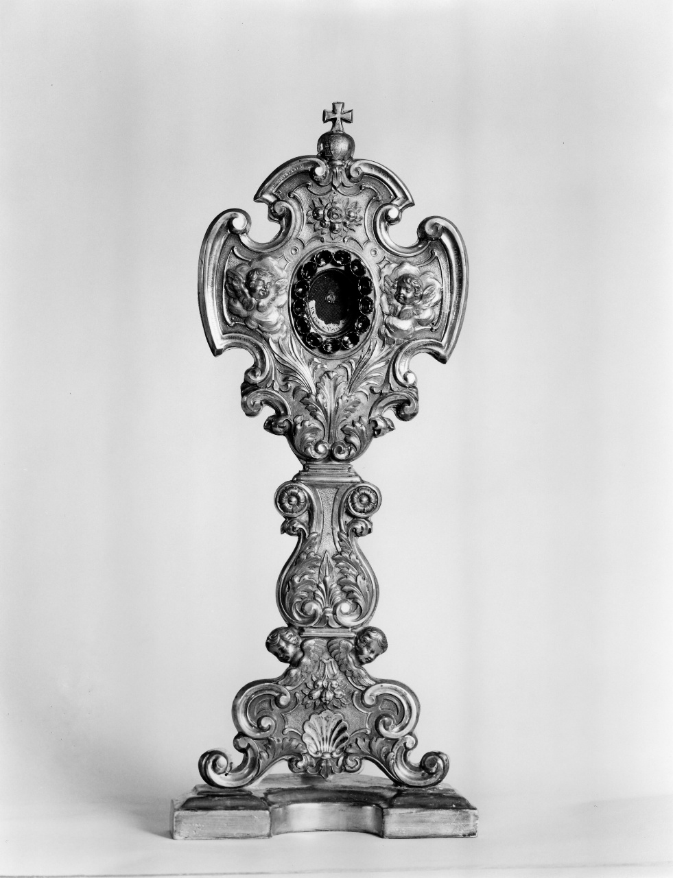 reliquiario - a ostensorio - bottega fiorentina (sec. XIX)