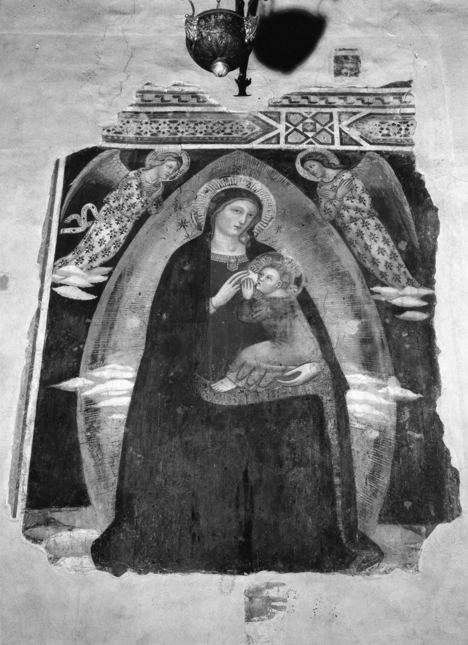 Madonna con Bambino e angeli (dipinto) di Gerini Niccolò di Pietro (scuola) (fine/inizio secc. XIV/ XV)