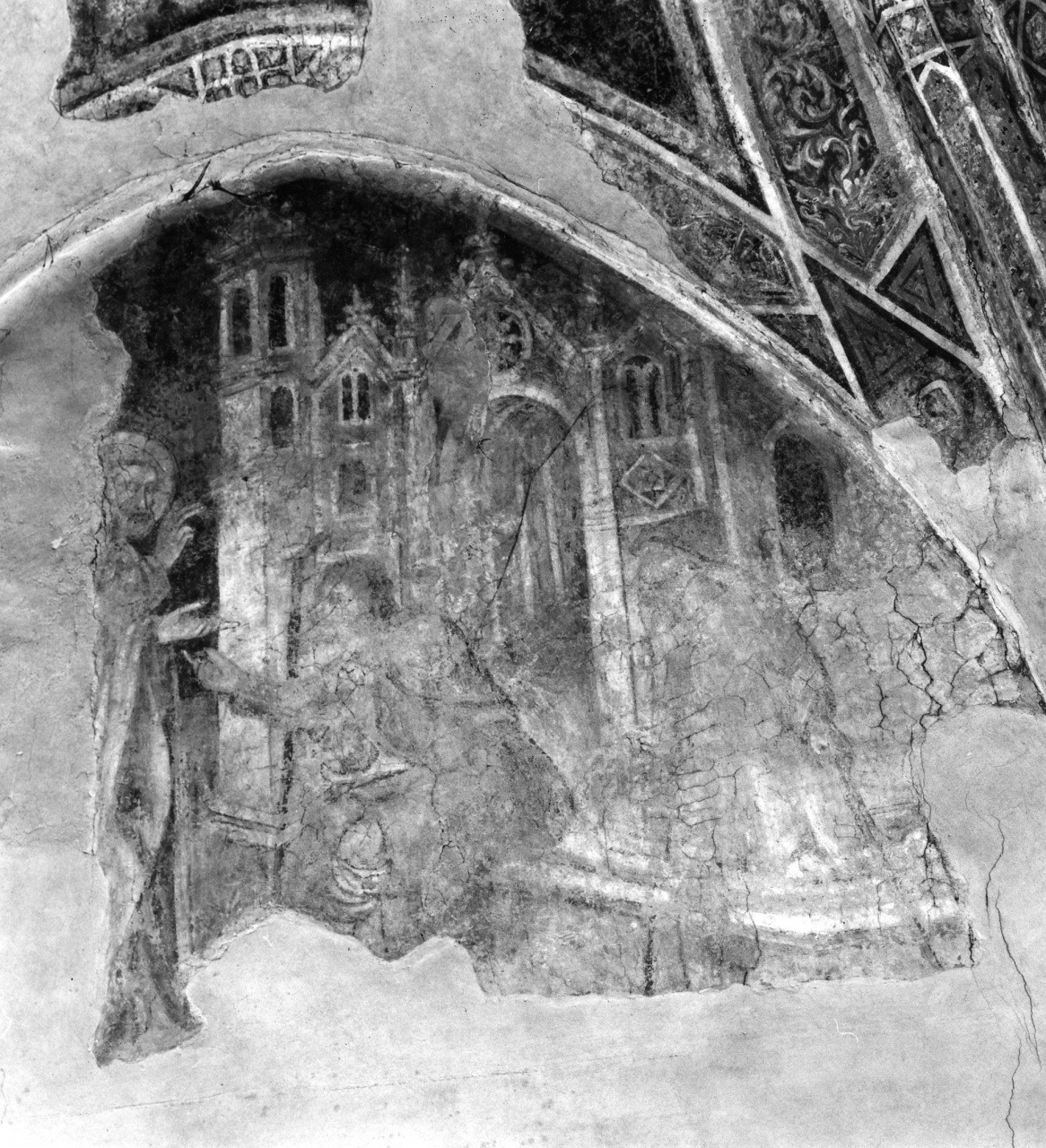 San Pietro guarisce gli infermi con la sua ombra (dipinto) di Pietro di Miniato (e aiuti) (primo quarto sec. XV)