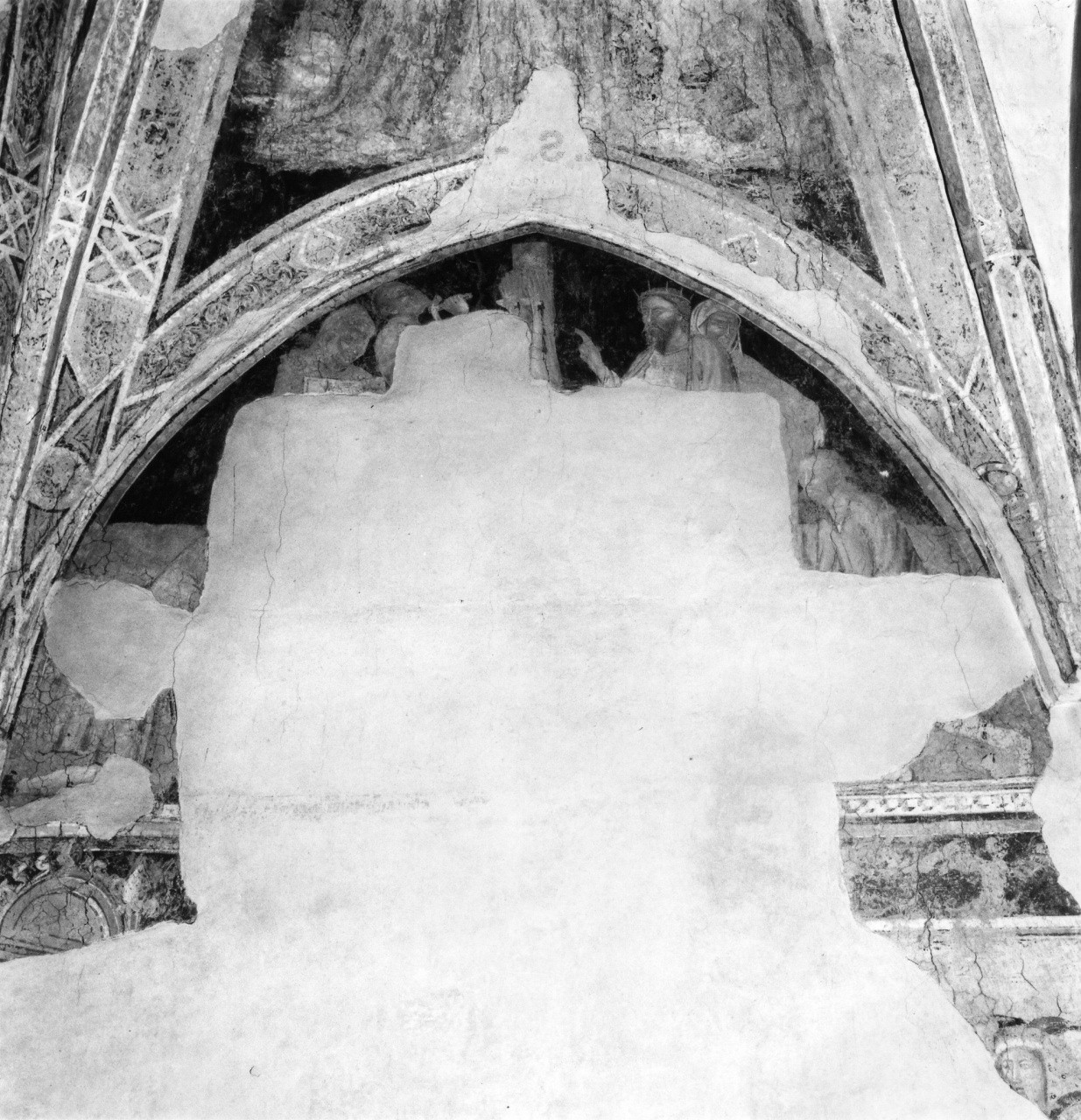 crocifissione di San Pietro (dipinto, frammento) di Pietro di Miniato (e aiuti) (primo quarto sec. XV)