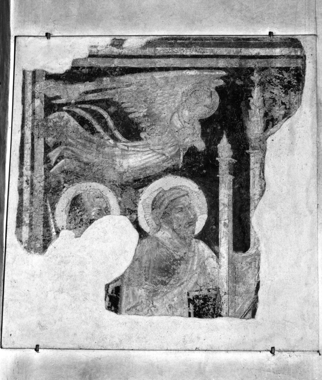 San Pietro e San Paolo (dipinto, frammento) di Pietro di Miniato (cerchia) (primo quarto sec. XV)