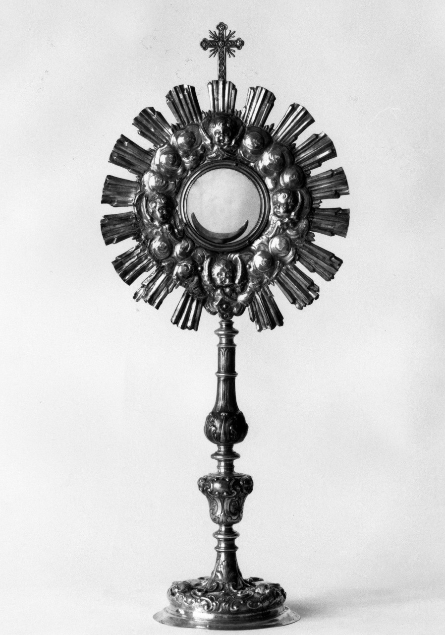 ostensorio - a raggiera di Mazzi Antonio (bottega) (sec. XVIII)