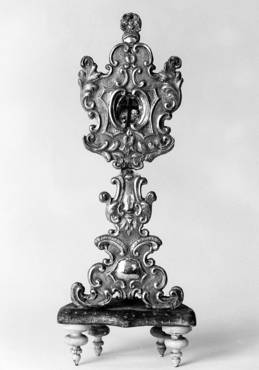 reliquiario - a ostensorio - bottega toscana (sec. XVIII)