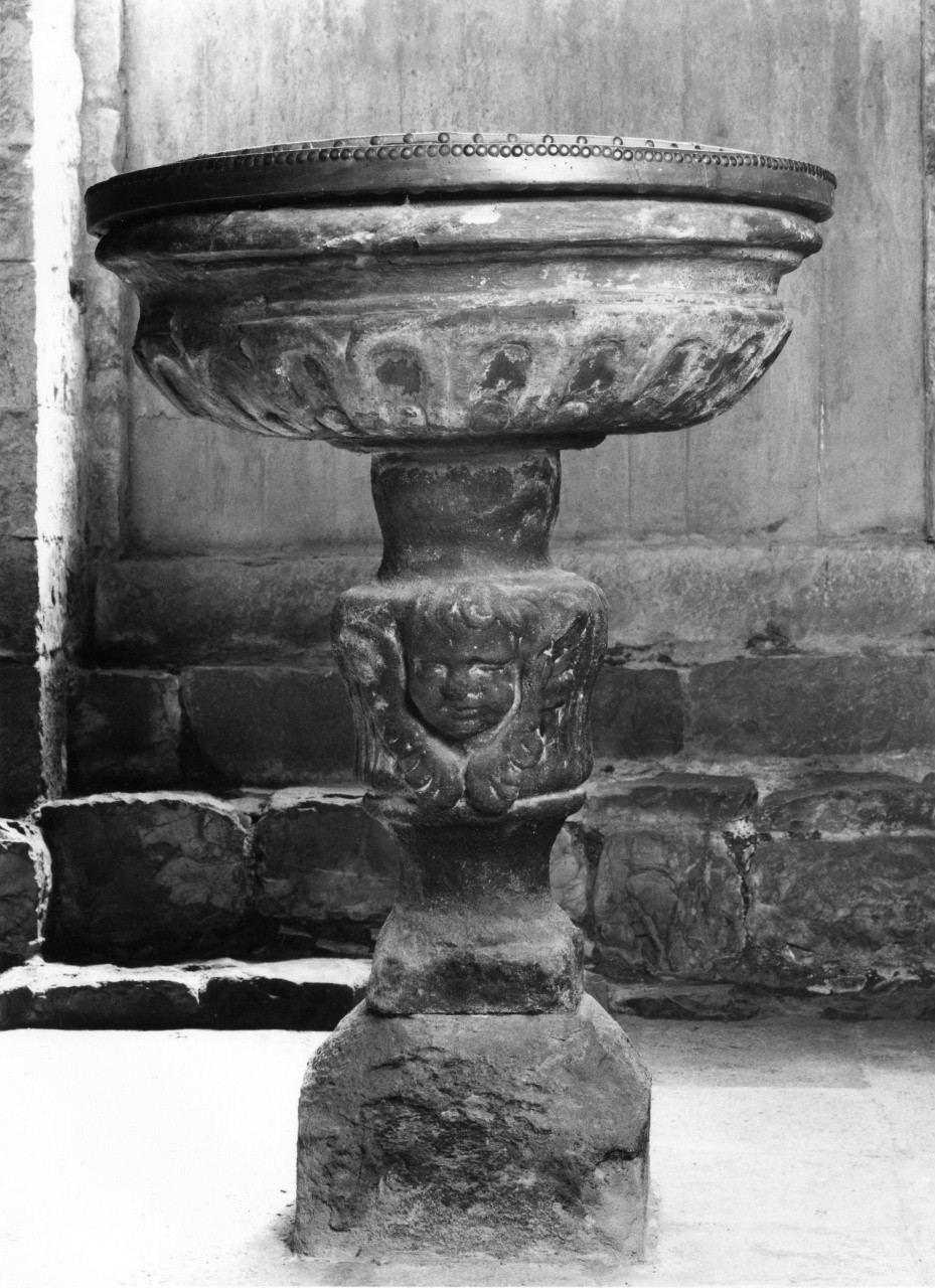fonte battesimale - manifattura toscana (metà sec. XVI)