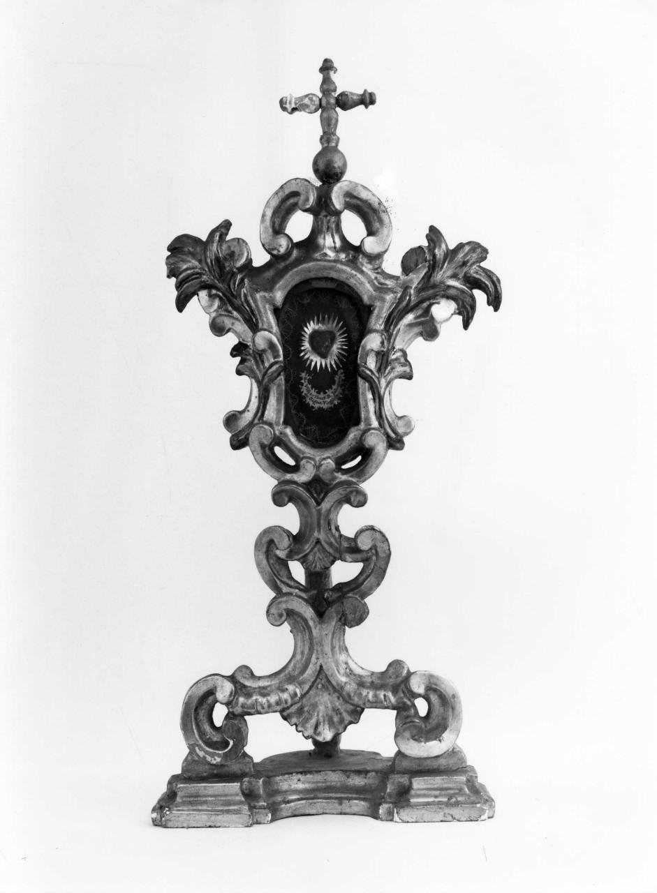 reliquiario - a ostensorio, serie - bottega toscana (sec. XVIII)