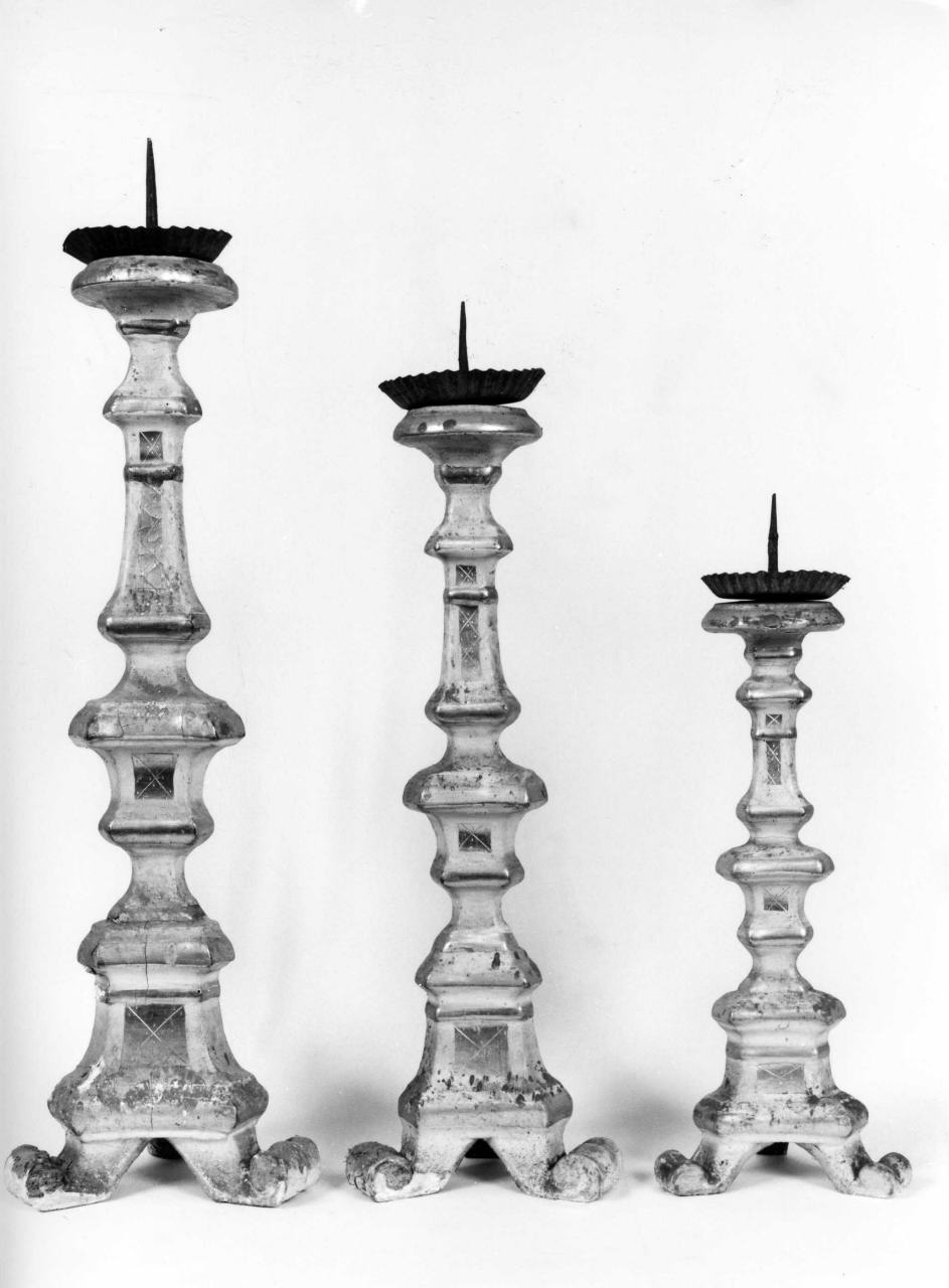 candeliere, serie - produzione toscana (ultimo quarto sec. XVIII)
