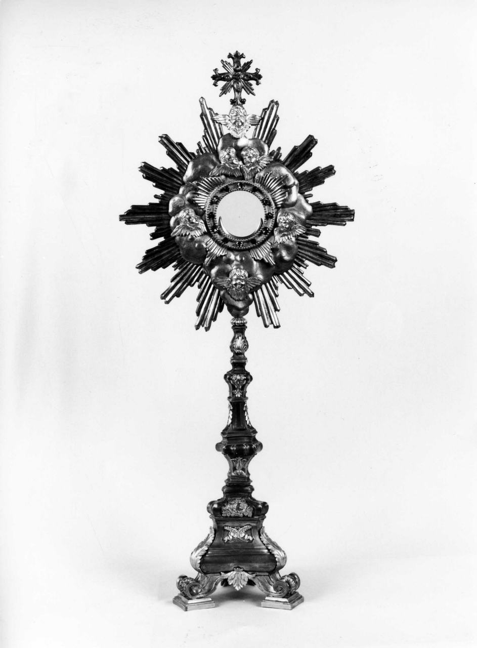 ostensorio - a raggiera - bottega toscana (prima metà sec. XVIII)