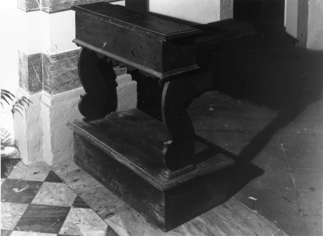 inginocchiatoio - ambito toscano (sec. XVIII)