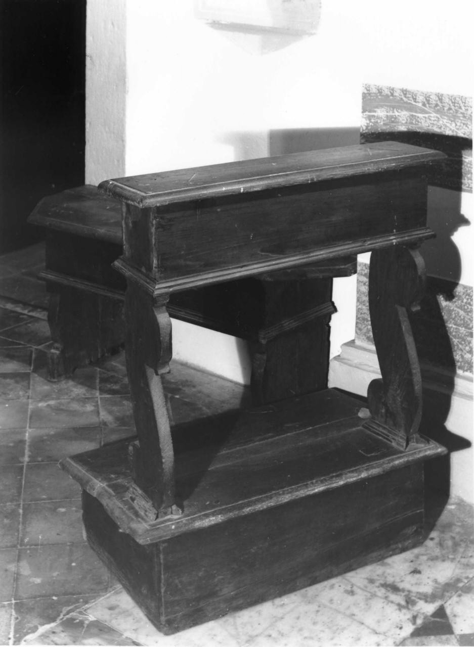 inginocchiatoio - ambito toscano (sec. XVIII)