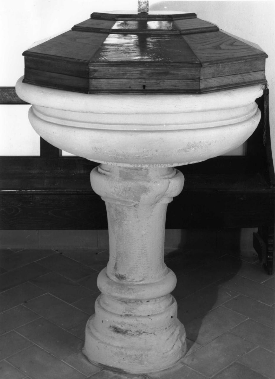 fonte battesimale - produzione toscana (sec. XVIII)