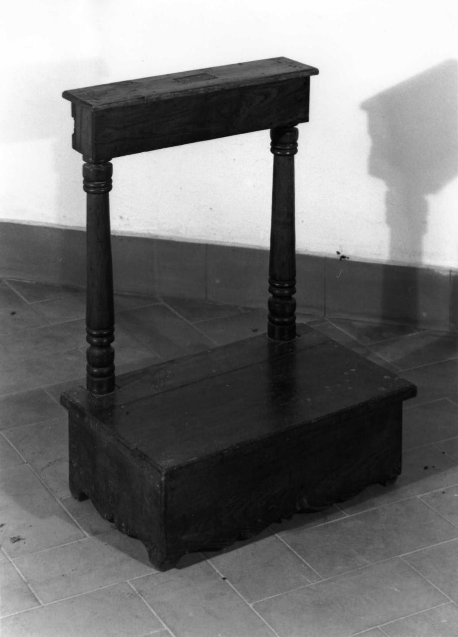 inginocchiatoio - ambito toscano (sec. XIX)
