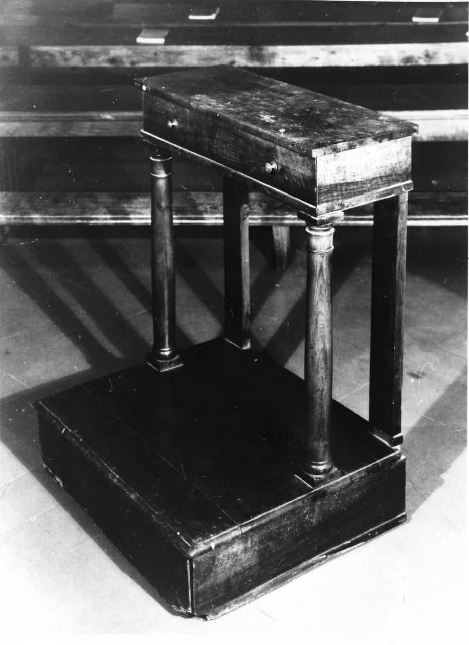 inginocchiatoio - ambito toscano (sec. XIX)