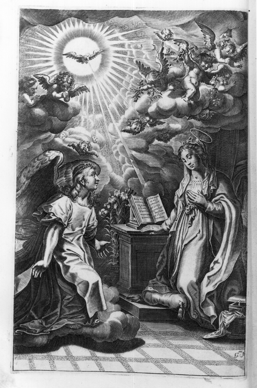 Annunciazione (stampa) - ambito veneziano (sec. XVII)