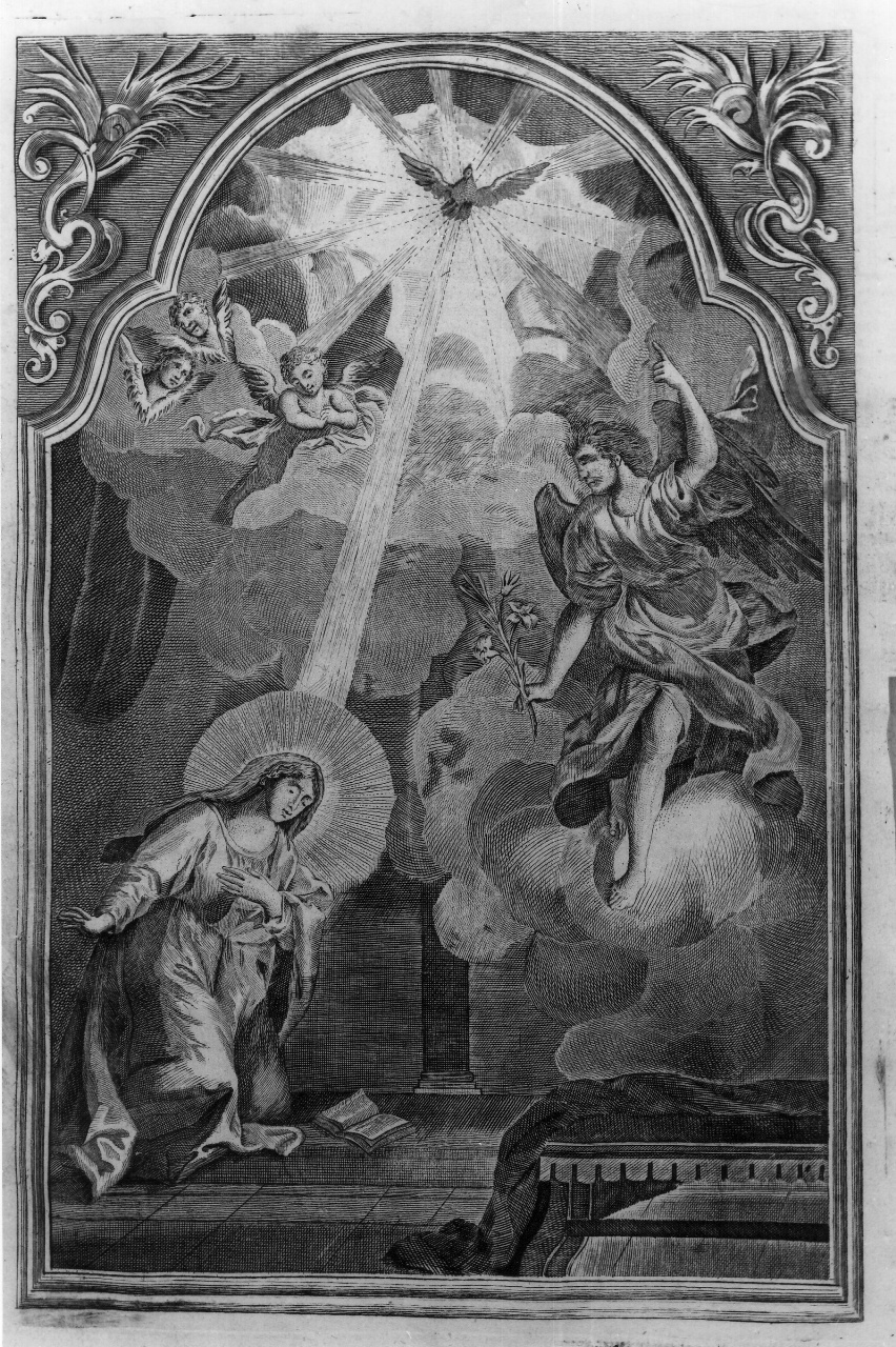 Annunciazione (stampa) di Orsolini Carlo (sec. XIX)