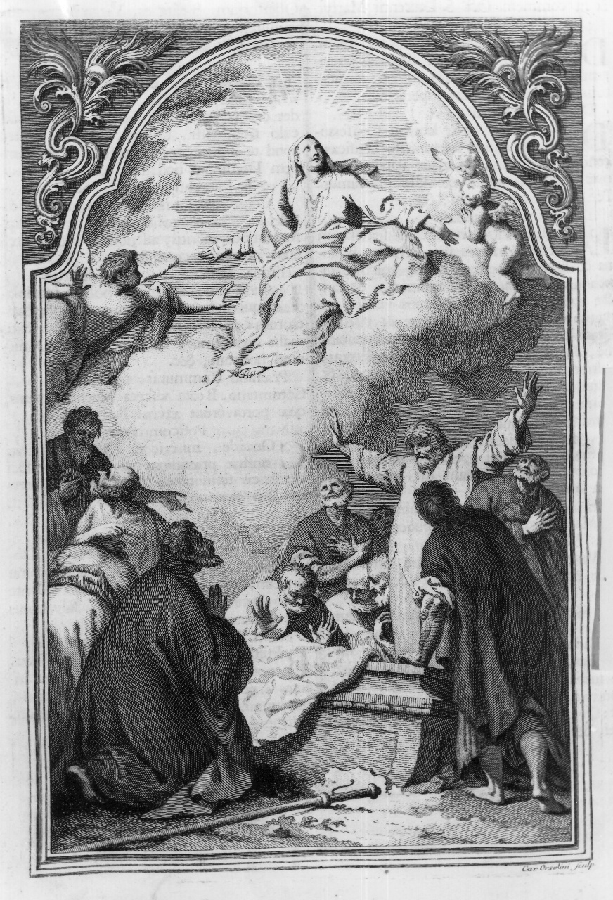 assunzione della Madonna (stampa) di Orsolini Carlo (sec. XIX)