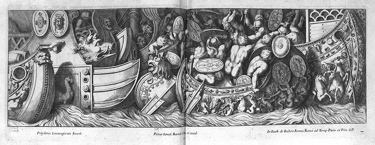 scene di storia antica (stampa, serie) di Bartoli Pietro Santi, Polidoro da Caravaggio (ultimo quarto sec. XVII)
