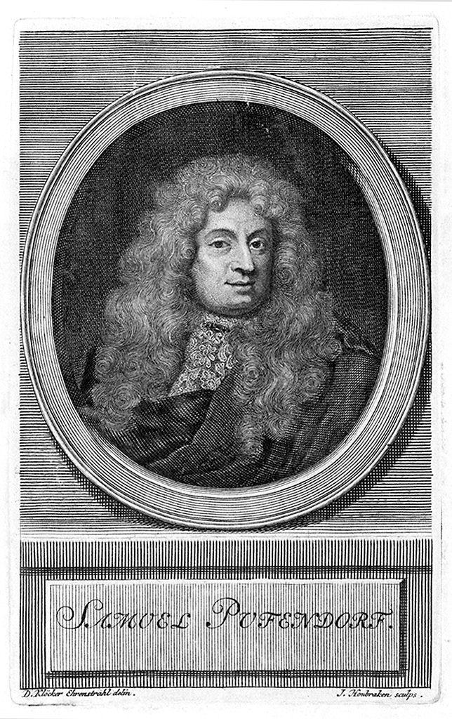 ritratto di Samuel Pufendorf (stampa) di Houbraken Jacobus, Ehrenstrahl Klocker David (fine/ inizio secc. XVII/ XVIII)