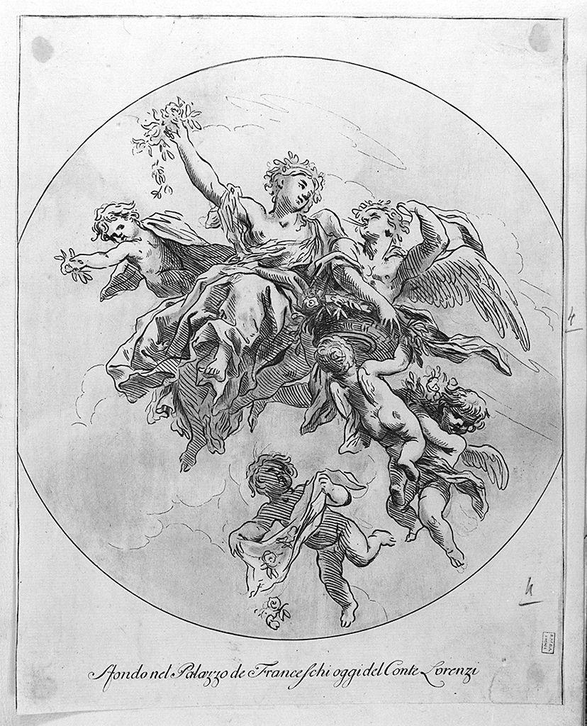 Zefiro e Flora (stampa smarginata) di Pacini Sante, Gabbiani Anton Domenico (sec. XVIII)