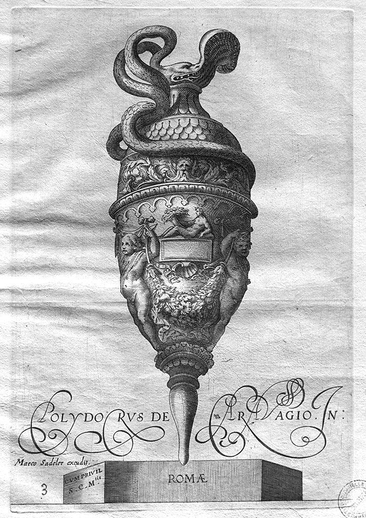 vaso (stampa, serie) di Polidoro da Caravaggio - ambito romano (metà sec. XVII)
