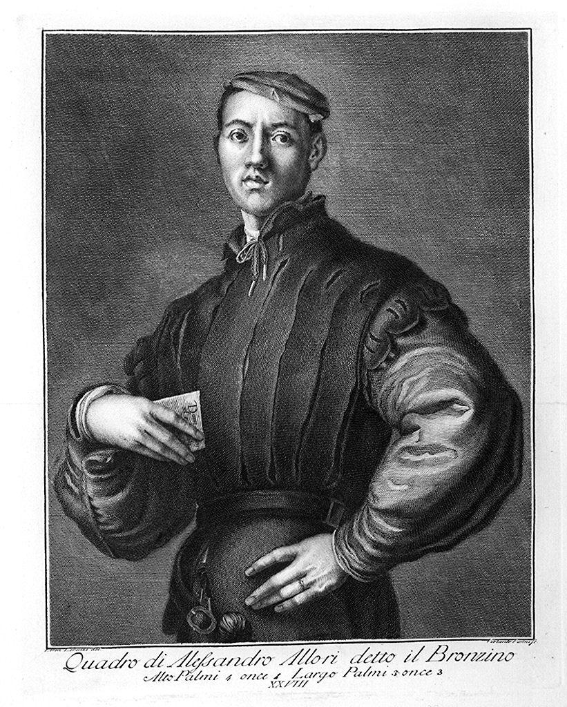 ritratto d'uomo (stampa) di Vanni Violante, Lorenzi Lorenzo, Allori Alessandro (sec. XVIII)