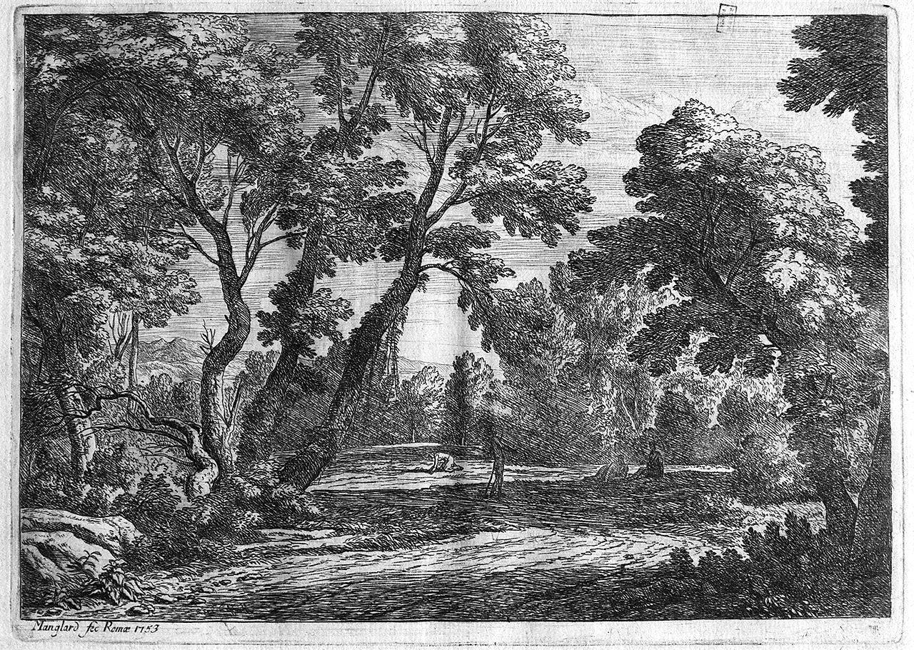 paesaggio (stampa) di Manglard Adrien (sec. XVIII)