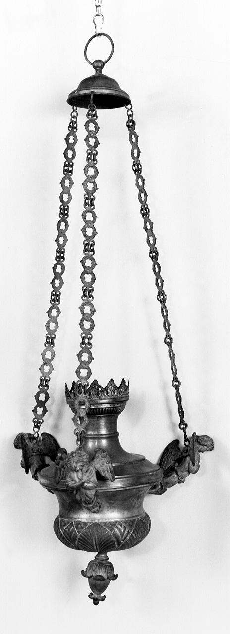 lampada pensile - ambito toscano (fine/inizio secc. XIX/ XX)