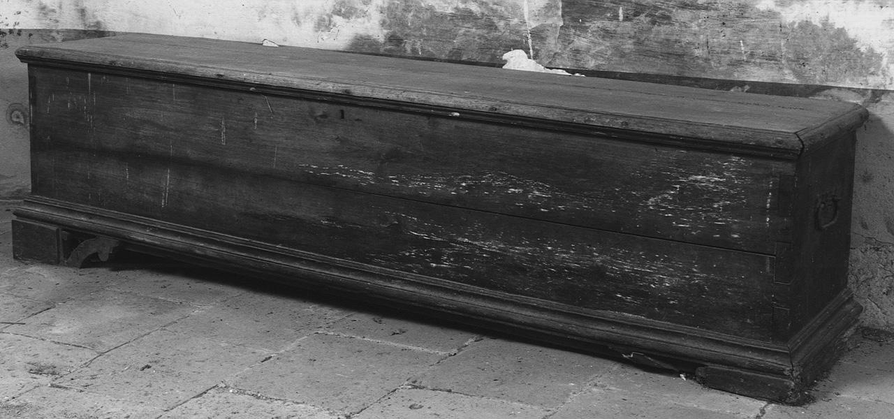 cassapanca - ambito toscano (sec. XVIII)