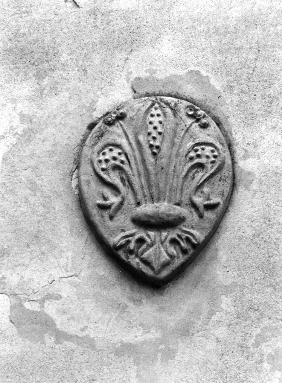 stemma di Firenze, stemma comunale (rilievo) - manifattura toscana (fine sec. XIX)