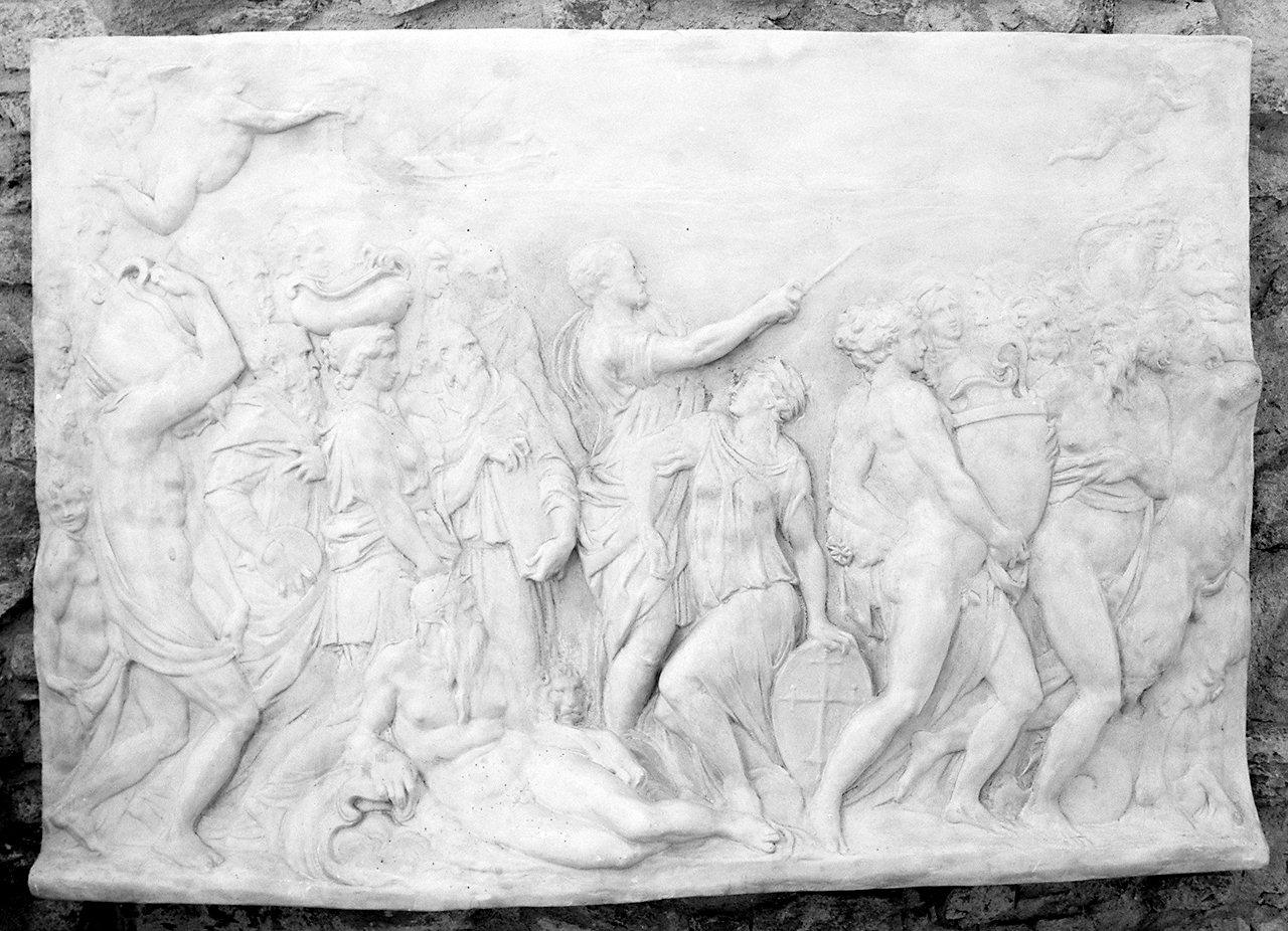 scena storica (rilievo) - ambito italiano (secc. XIX/ XX)