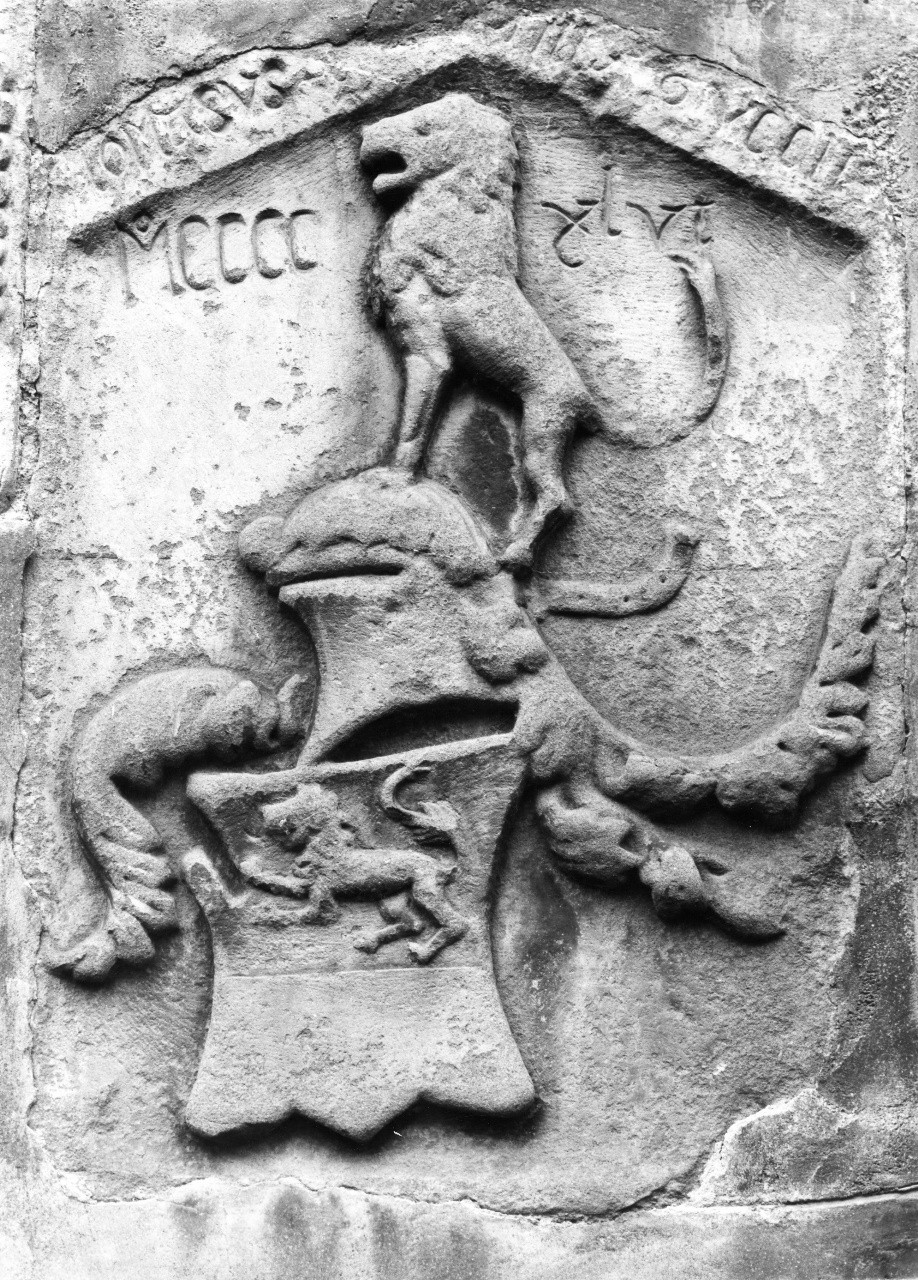 stemma gentilizio della famiglia Tucci (rilievo) - manifattura toscana (sec. XV)