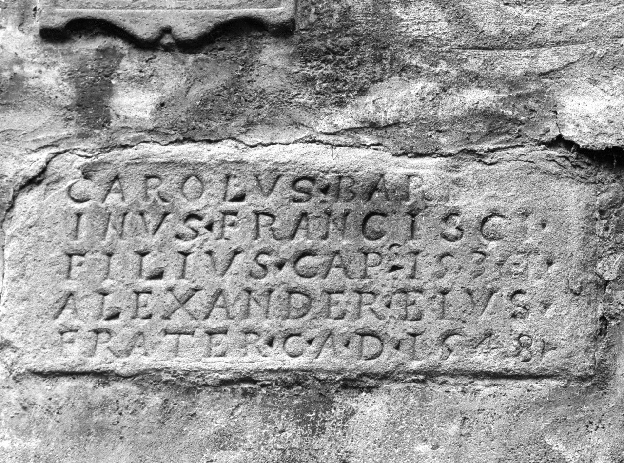 lapide - manifattura toscana (sec. XVI)