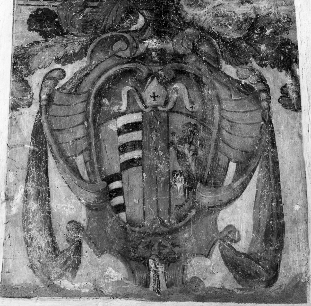 stemma gentilizio della famiglia Bisdomini (rilievo) - manifattura toscana (seconda metà sec. XVII)