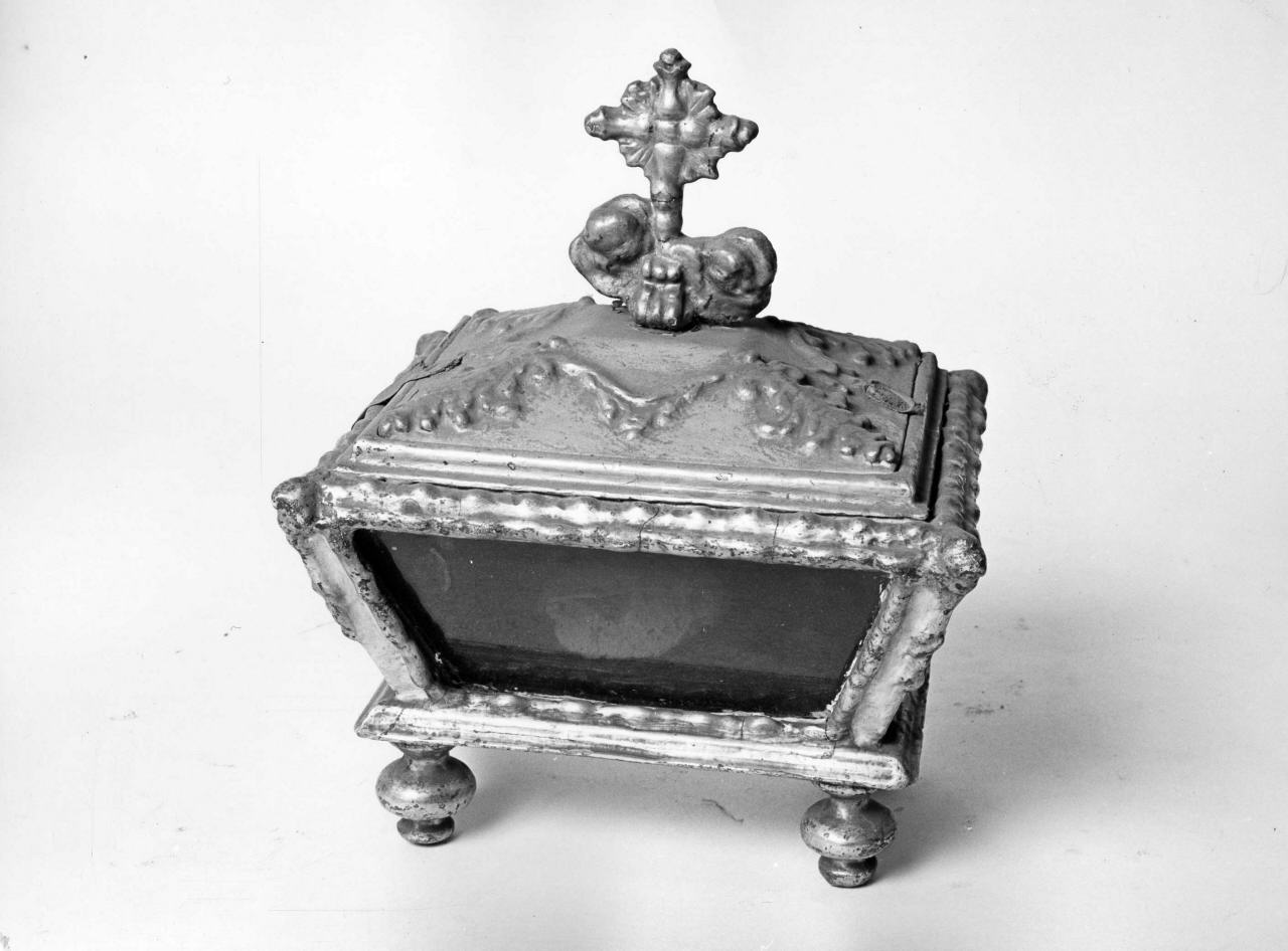 reliquiario a teca - a urna - bottega toscana (fine sec. XVIII)
