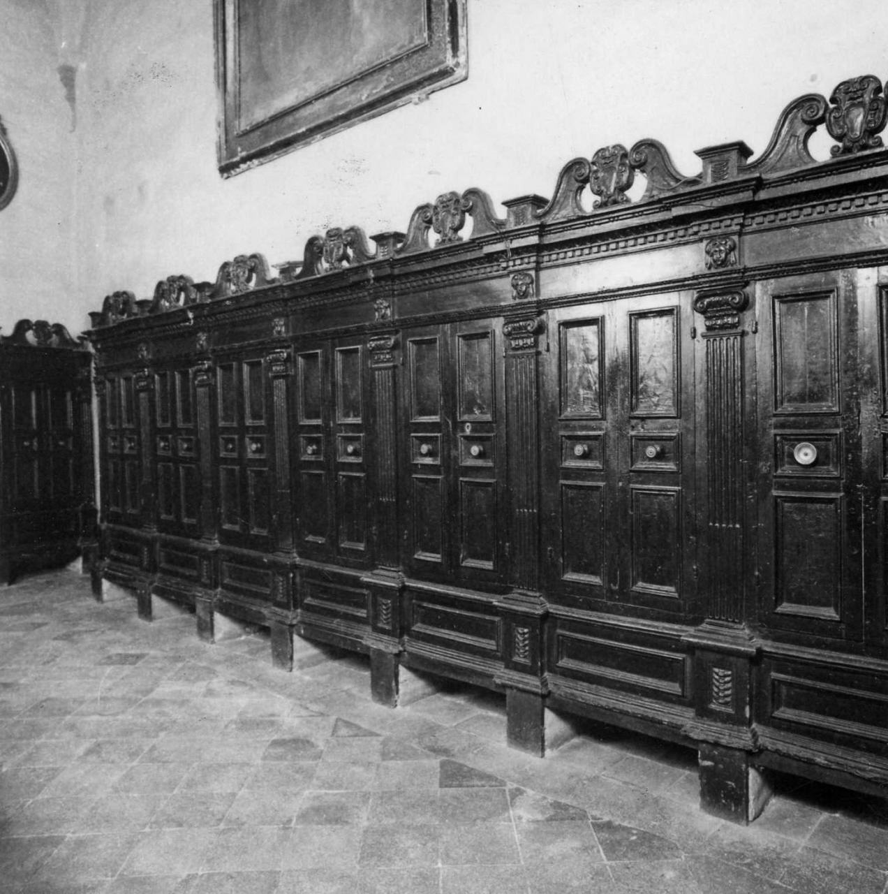 armadio da sacrestia, serie - bottega toscana (sec. XVII)