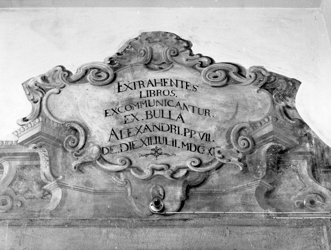 elementi decorativi (dipinto) - ambito toscano (fine sec. XVII)