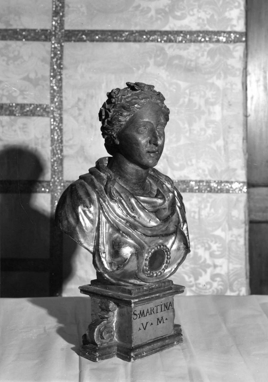 Santa Martina (reliquiario - a busto) - ambito toscano (primo quarto sec. XVII)