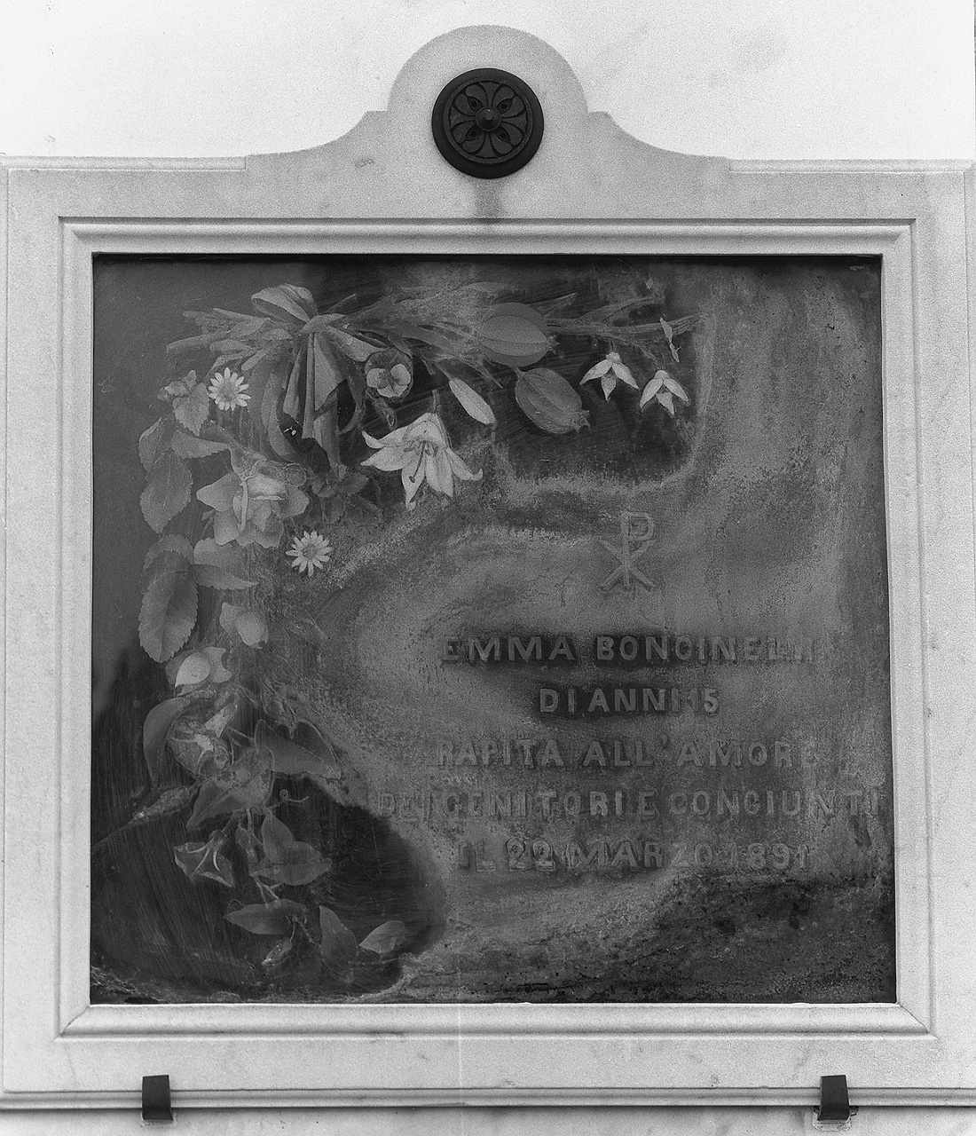 lapide tombale - ambito fiorentino (sec. XIX)