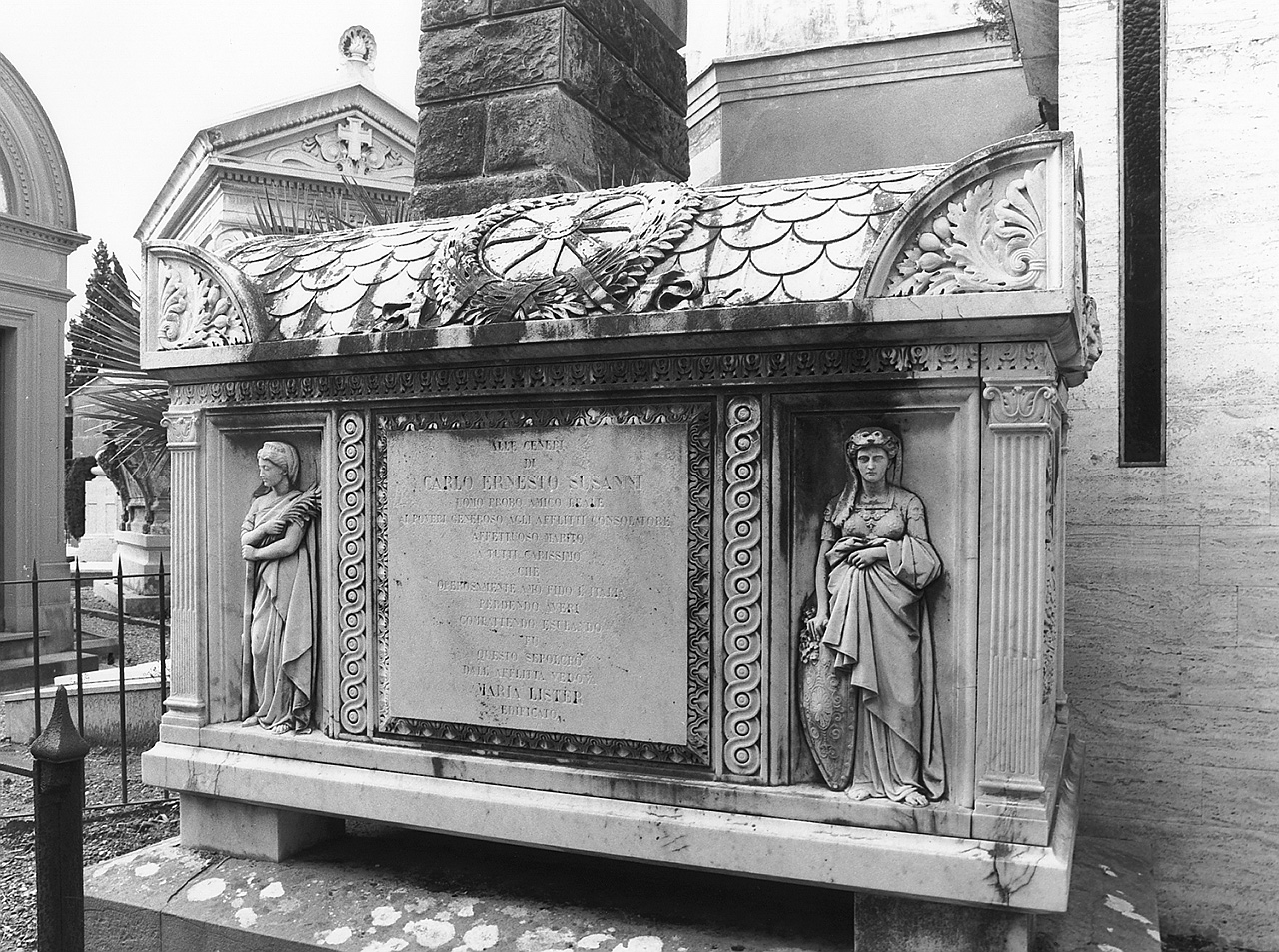 figura allegorica femminile (rilievo) - ambito fiorentino (sec. XIX)