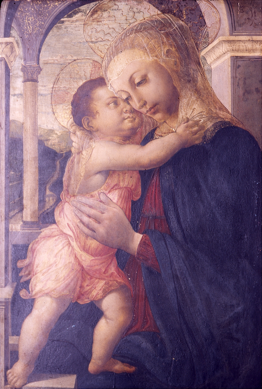 Madonna della loggia, Madonna con Bambino (dipinto) di Filipepi Alessandro detto Botticelli (sec. XV) 