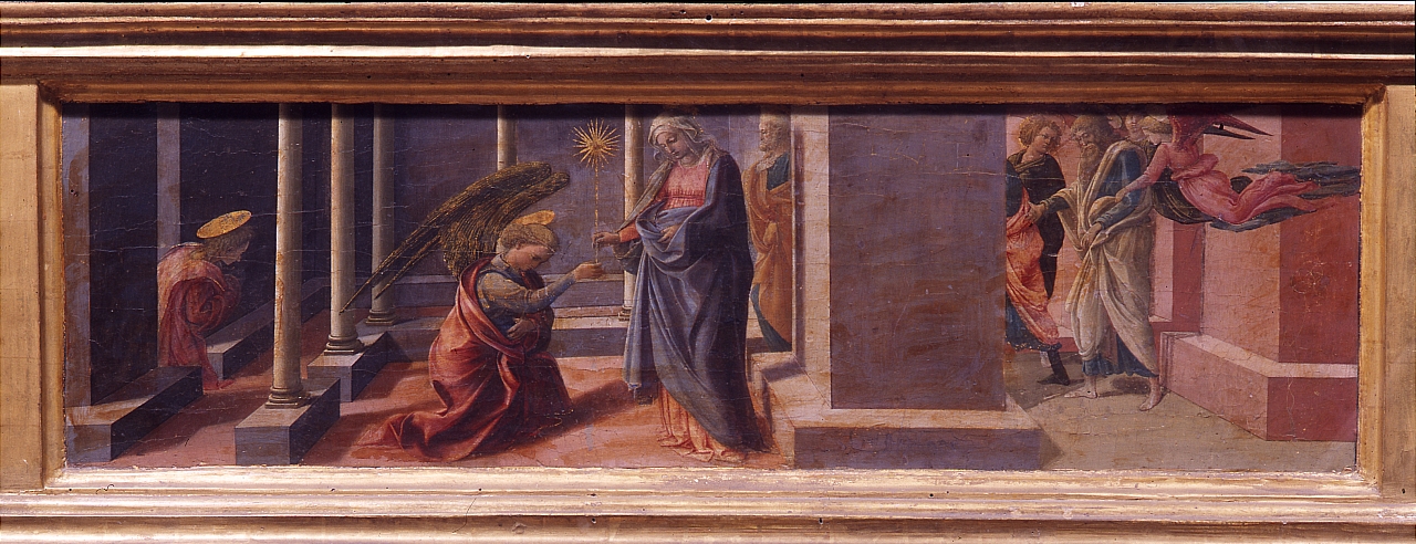 annuncio del transito della Madonna (scomparto di predella) di Lippi Filippo (sec. XV)