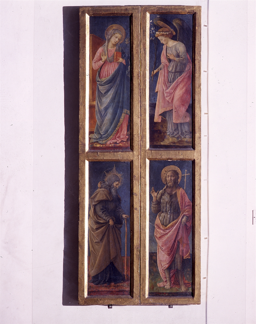 San Giovanni Battista, San Gabriele arcangelo (dipinto) di Lippi Filippo (sec. XV)