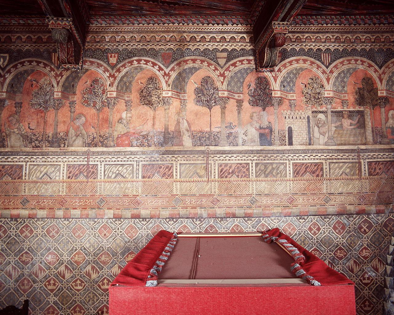 castellana di Vergi accusa Guglielmo di averla violentata (dipinto) - ambito fiorentino (sec. XIV)