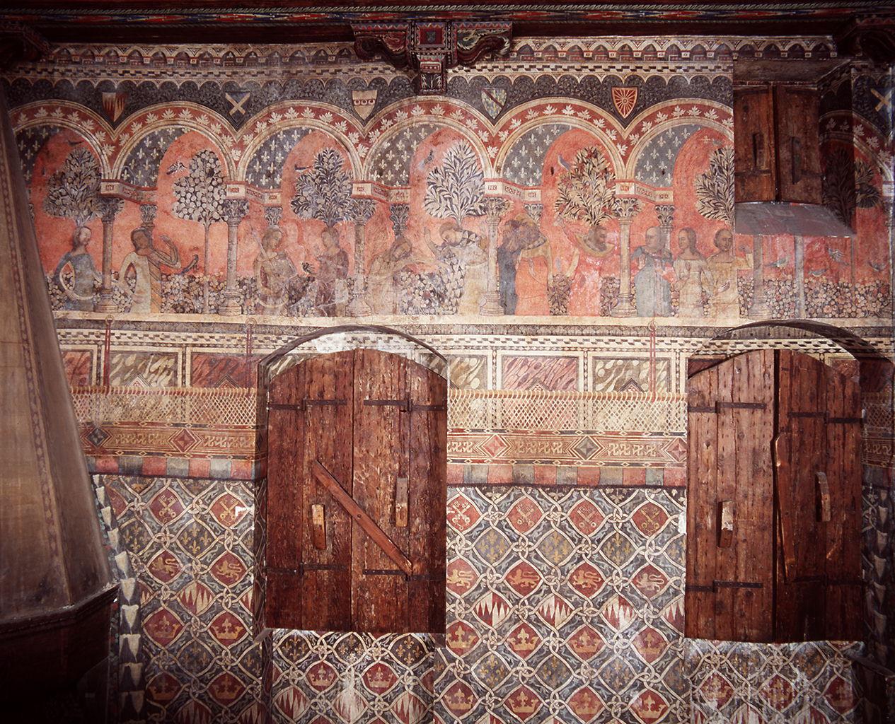 suicidio della castellana di Vergi e di Guglielmo (dipinto) - ambito fiorentino (sec. XIV)